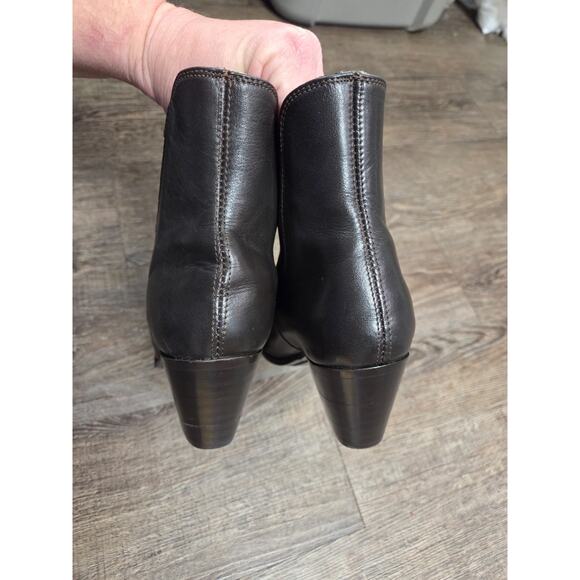 Dingo Quarry Boots Women’s Size US 8.5 Black Leather Chelsea Vintage Western - Picture 8 of 11